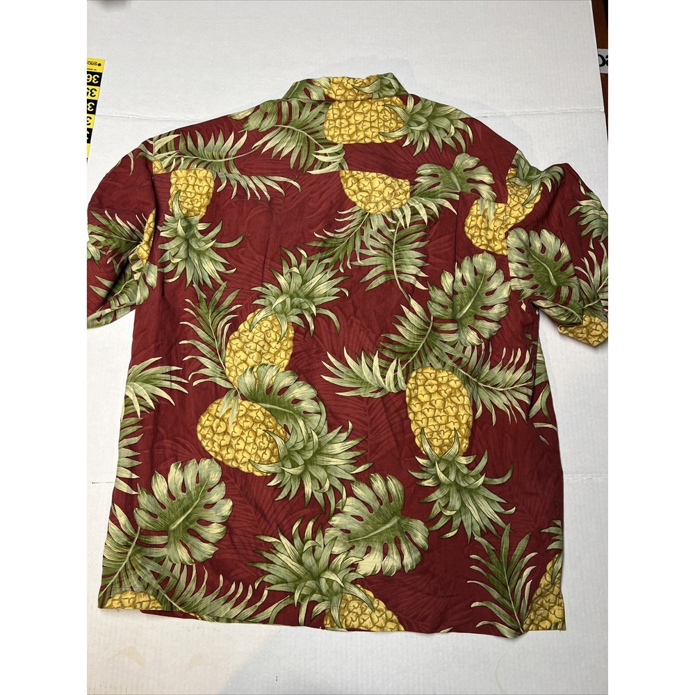 Pusser's Island Reserve Button Up Hawaiian Shirt Men's LG Pineapples Beach - Picture 11 of 13